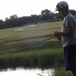 Boy fishing